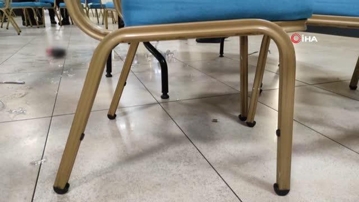 Dayı düğünde yeğenine kurşun yağdırdı, silah seslerinin salonda yaşattığı panik kameraya böyle yansıdı