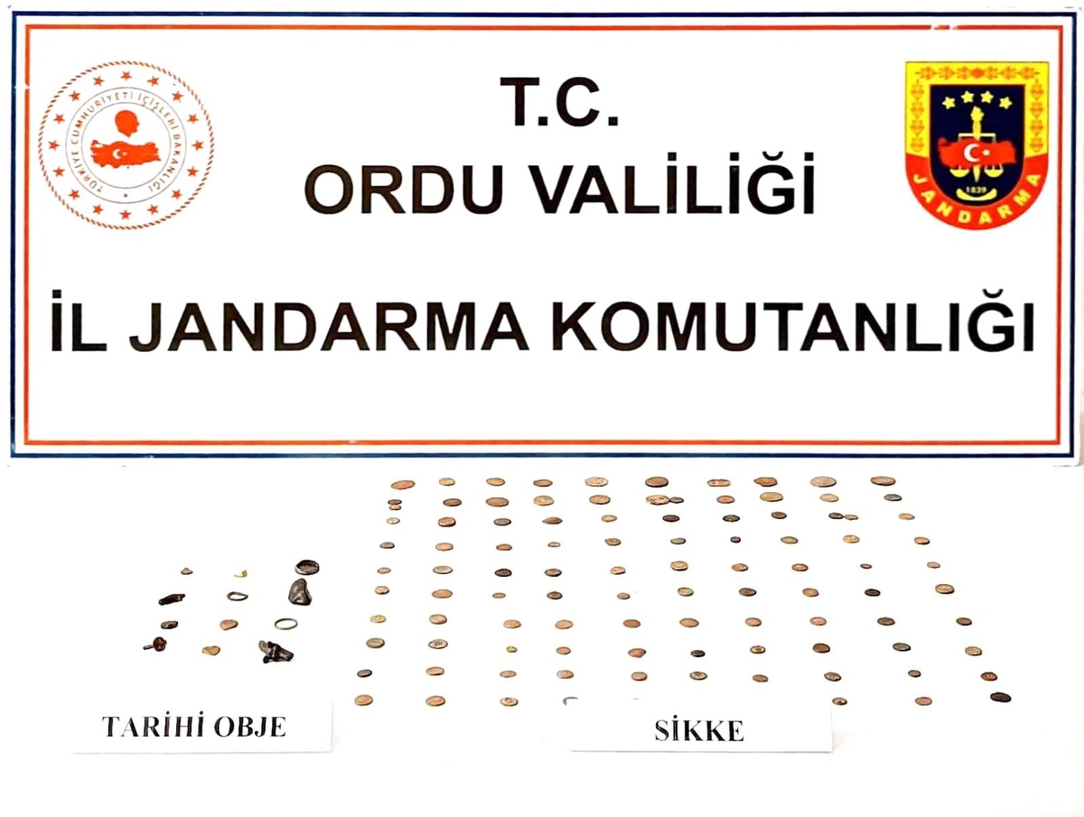 Ordu\'da 103 adet tarihi sikke ele geçirildi