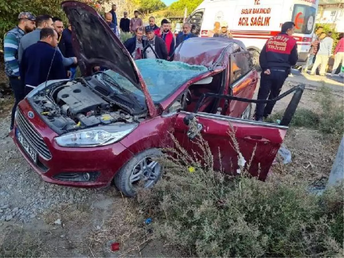 Otomobil, takla attı; sürücü anne ile ikiz kızları yaralı