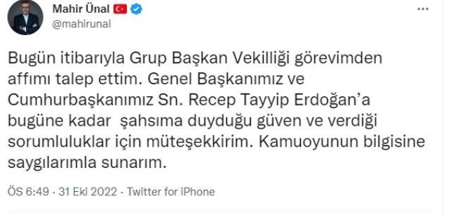 Son Dakika: AK Parti'de Mahir Ünal'dan boşalan Grup Başkanvekilliği görevine Tokat milletvekili Özlem Zengin getirildi