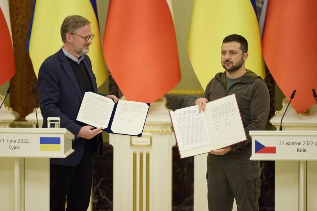 Ukrayna ile Çekya arasında Ukrayna\'nın NATO perspektifine ilişkin ortak deklarasyon imzalandı