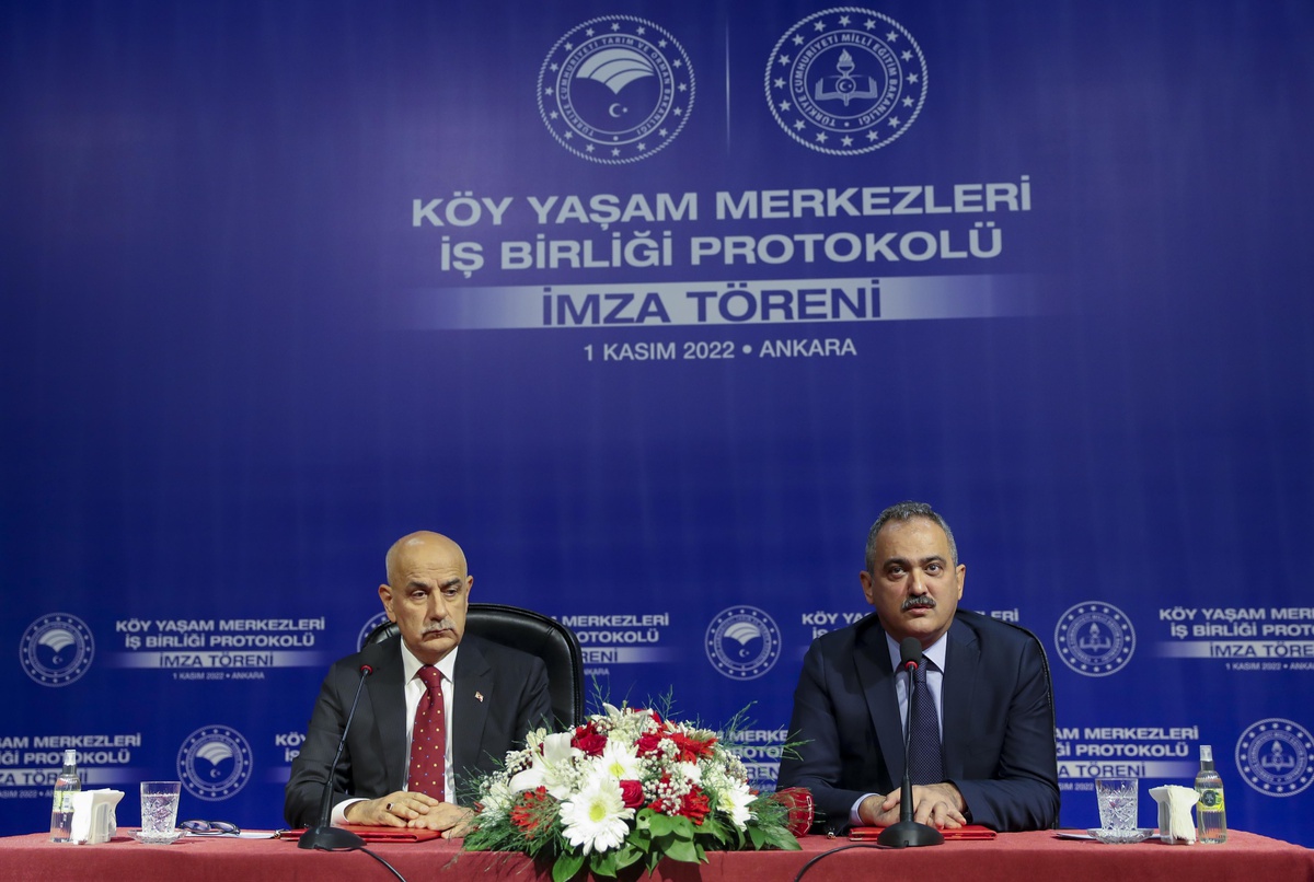 Bakan Kirişci, Köy Yaşam Merkezleri Projesi İşbirliği Protokolü İmza Töreni\'nde konuştu Açıklaması