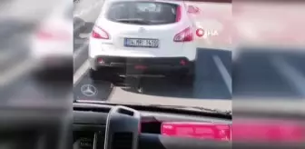 İstanbul'da ambulansa yol vermeyen araç sürücüsü kamerada
