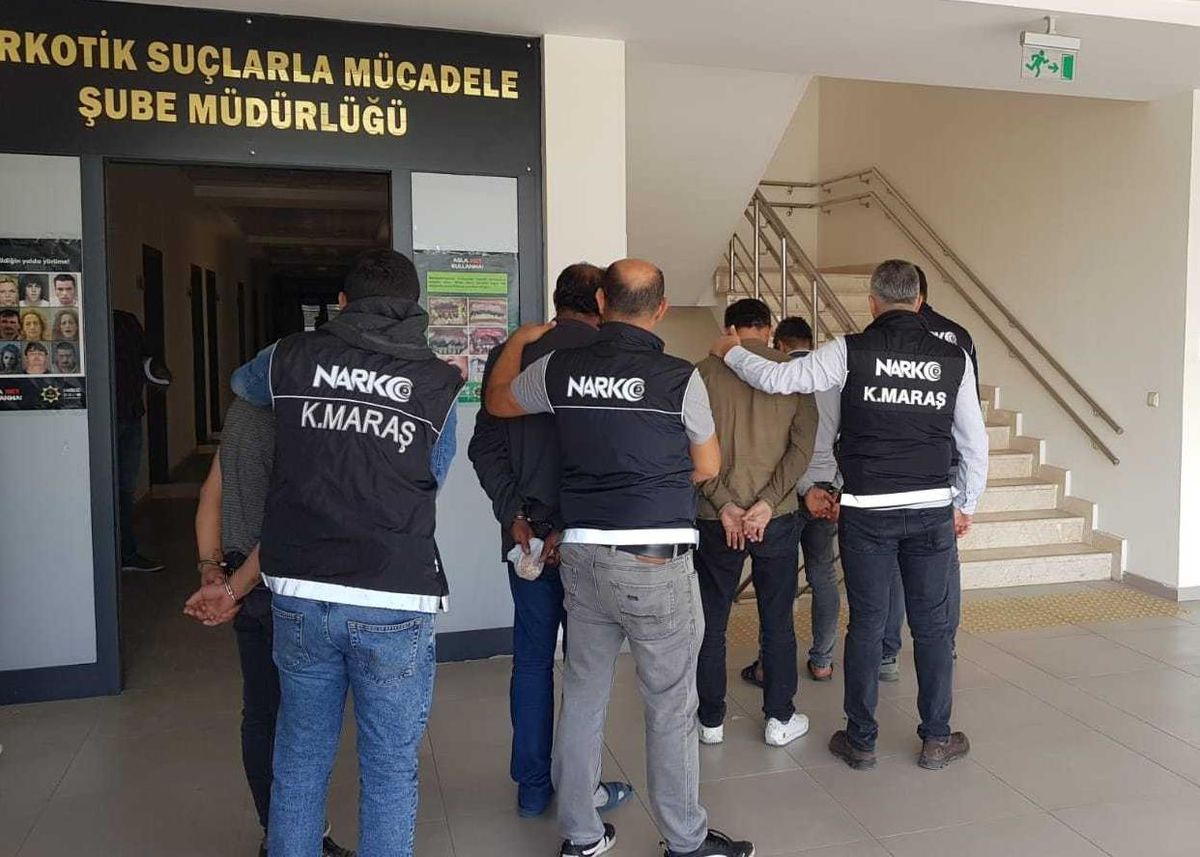 Kahramanmaraş\'ta uyuşturucu operasyonunda yakalanan 4 zanlı tutuklandı