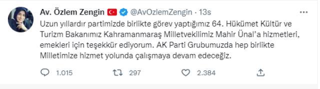 Mahir Ünal'ın görevinden ayrılışına parti içerisinden tepki geldi