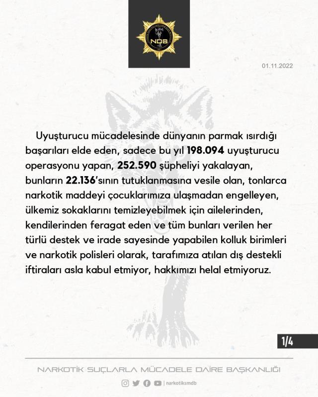 Narkotik'ten Kılıçdaroğlu'nun uyuşturucu çıkışına rakamlı yanıt: Hakkımızı helal etmiyoruz