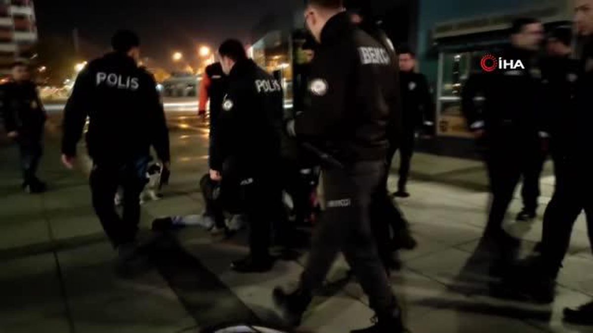 Polise mukavemet gösteren şahıstan 'Sizi dava edeceğim' tehdidi