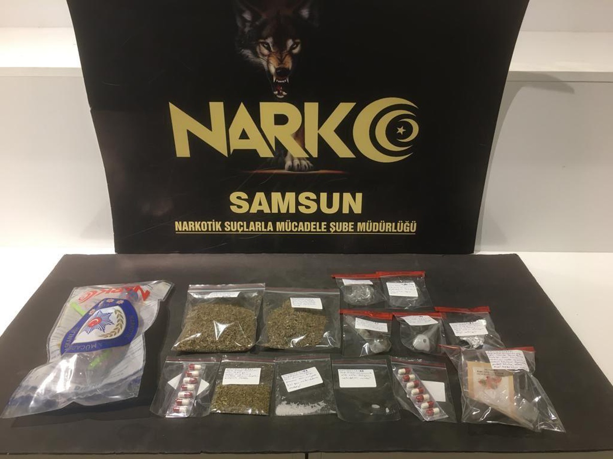 Samsun\'da uyuşturucu operasyonlarında yakalanan 3 zanlı tutuklandı