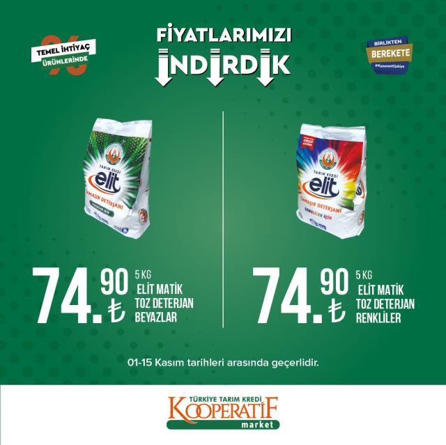 Tarım Kredi marketlerinde yeni indirim kampanyası! İşte fiyatı düşen ürünler Tarım Kredi marketlerinde yeni indirim kampanyası! İşte fiyatı düşen ürünler