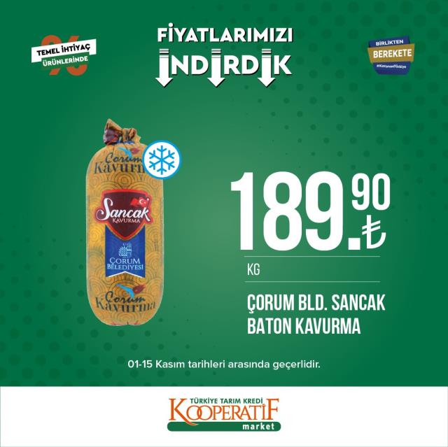 Tarım Kredi marketlerinde yeni indirim kampanyası! İşte fiyatı düşen ürünler Tarım Kredi marketlerinde yeni indirim kampanyası! İşte fiyatı düşen ürünler