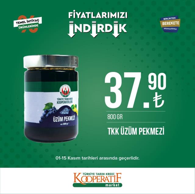 Tarım Kredi marketlerinde yeni indirim kampanyası! İşte fiyatı düşen ürünler Tarım Kredi marketlerinde yeni indirim kampanyası! İşte fiyatı düşen ürünler