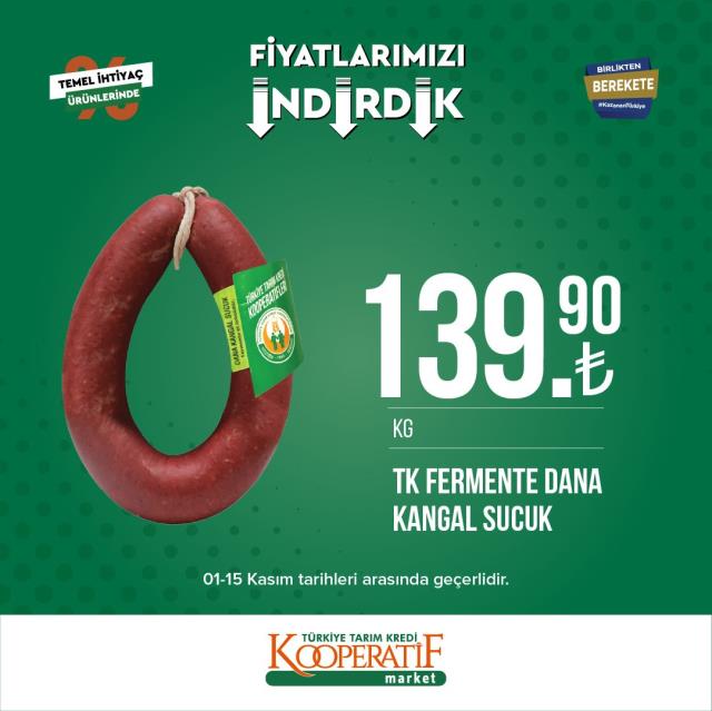 Tarım Kredi marketlerinde yeni indirim kampanyası! İşte fiyatı düşen ürünler Tarım Kredi marketlerinde yeni indirim kampanyası! İşte fiyatı düşen ürünler