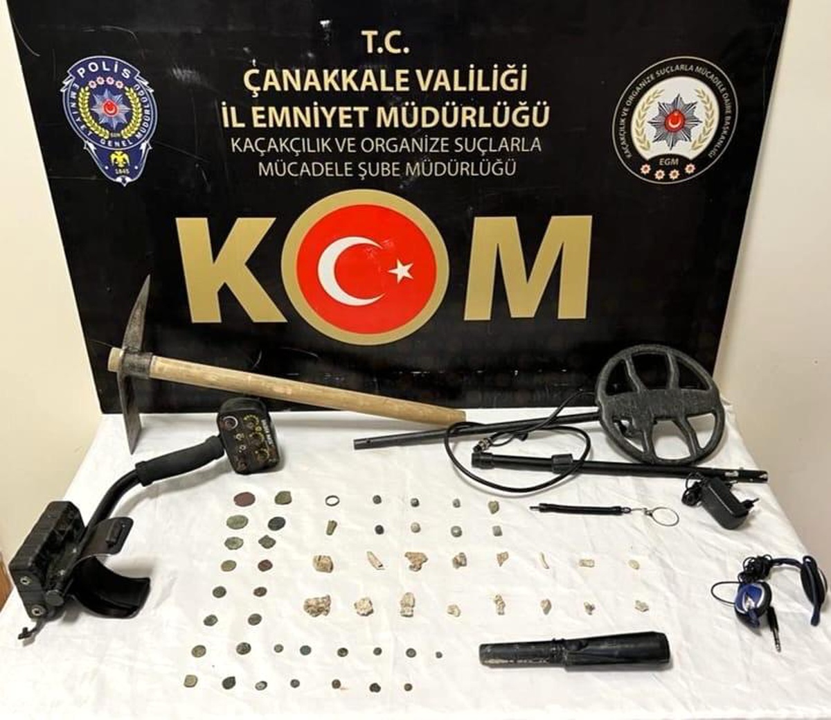 Çanakkale\'de tarihi eser kaçakçılığı operasyonu: 1 gözaltı