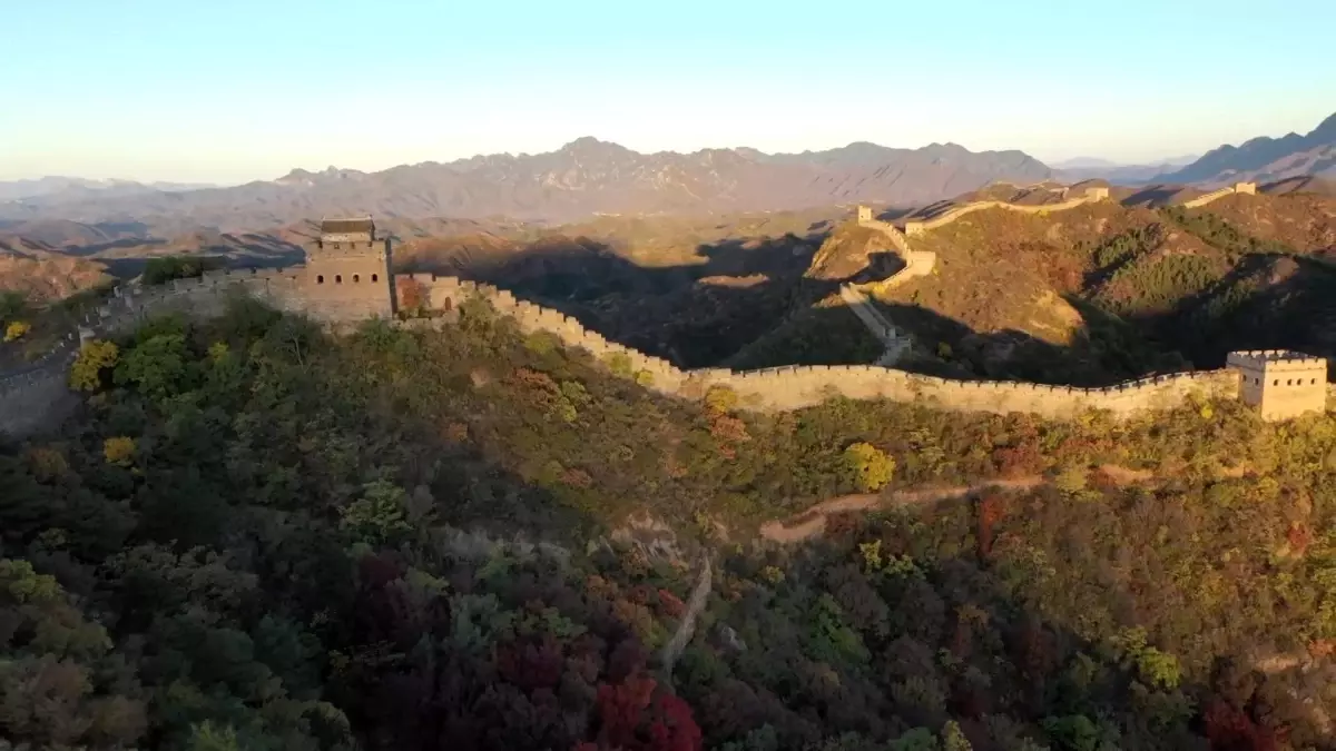Çin Seddi Muhteşem Sonbahar Manzarasıyla Büyülüyor