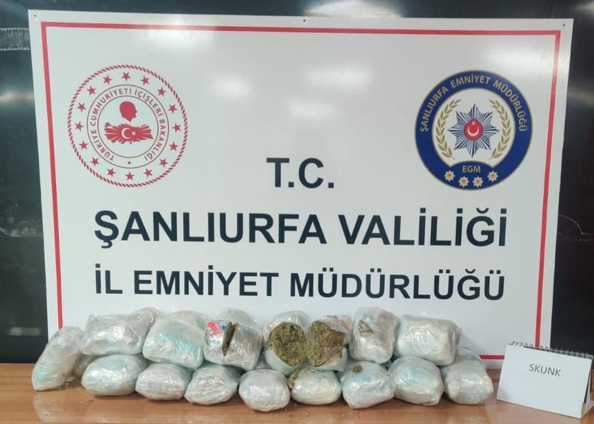 Şanlıurfa\'da 12 kilogram uyuşturucu ele geçirildi