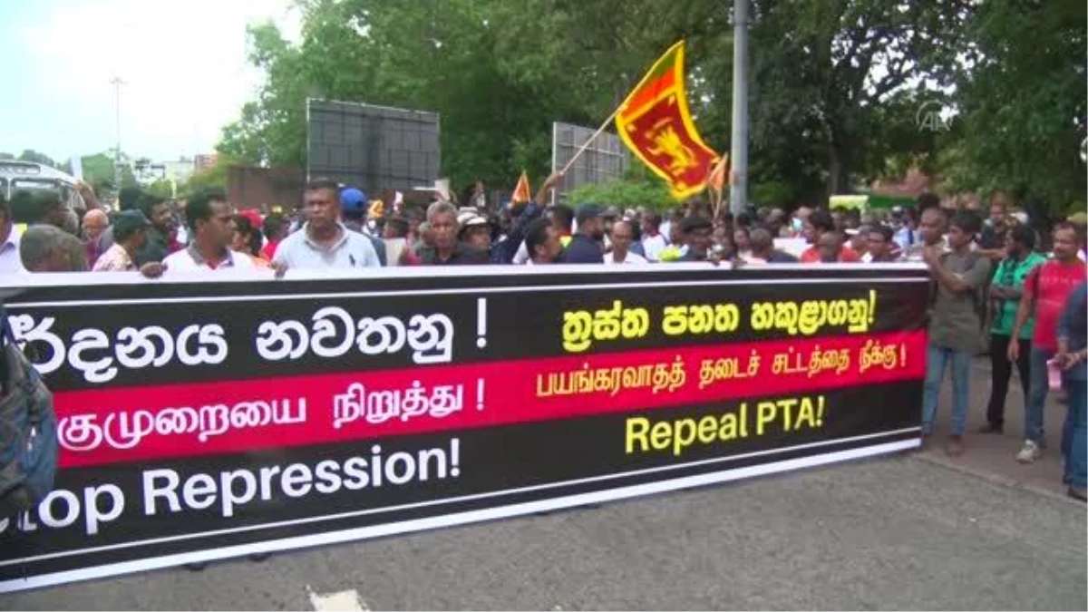 Sri Lanka\'da hükümet karşıtı protesto düzenlendi