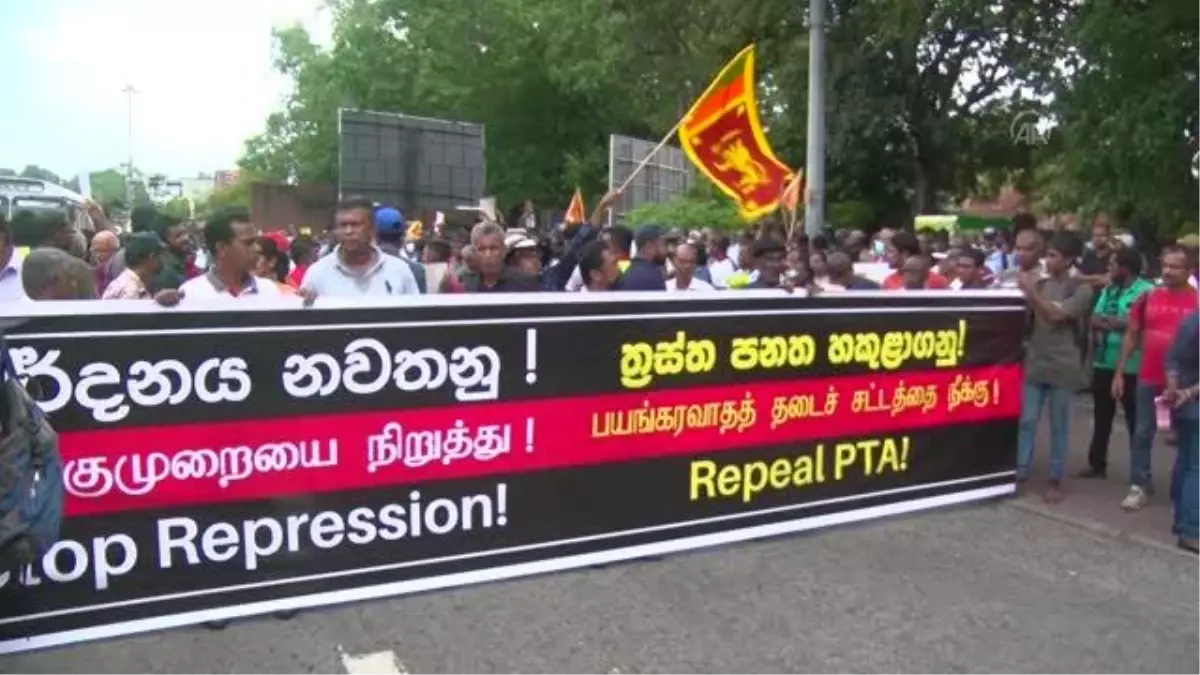 Sri Lanka\'da hükümet karşıtı protesto düzenlendi