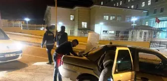 Kütahya'nın Emet ilçesinde iş yeri denetimi ve yol uygulaması