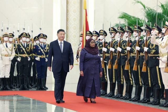Çin Cumhurbaşkanı Xi, Tanzanya Cumhurbaşkanı ile Görüştü