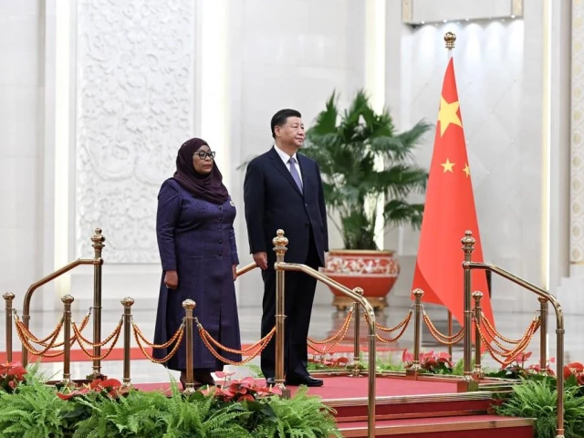 Çin Cumhurbaşkanı Xi, Tanzanya Cumhurbaşkanı ile Görüştü