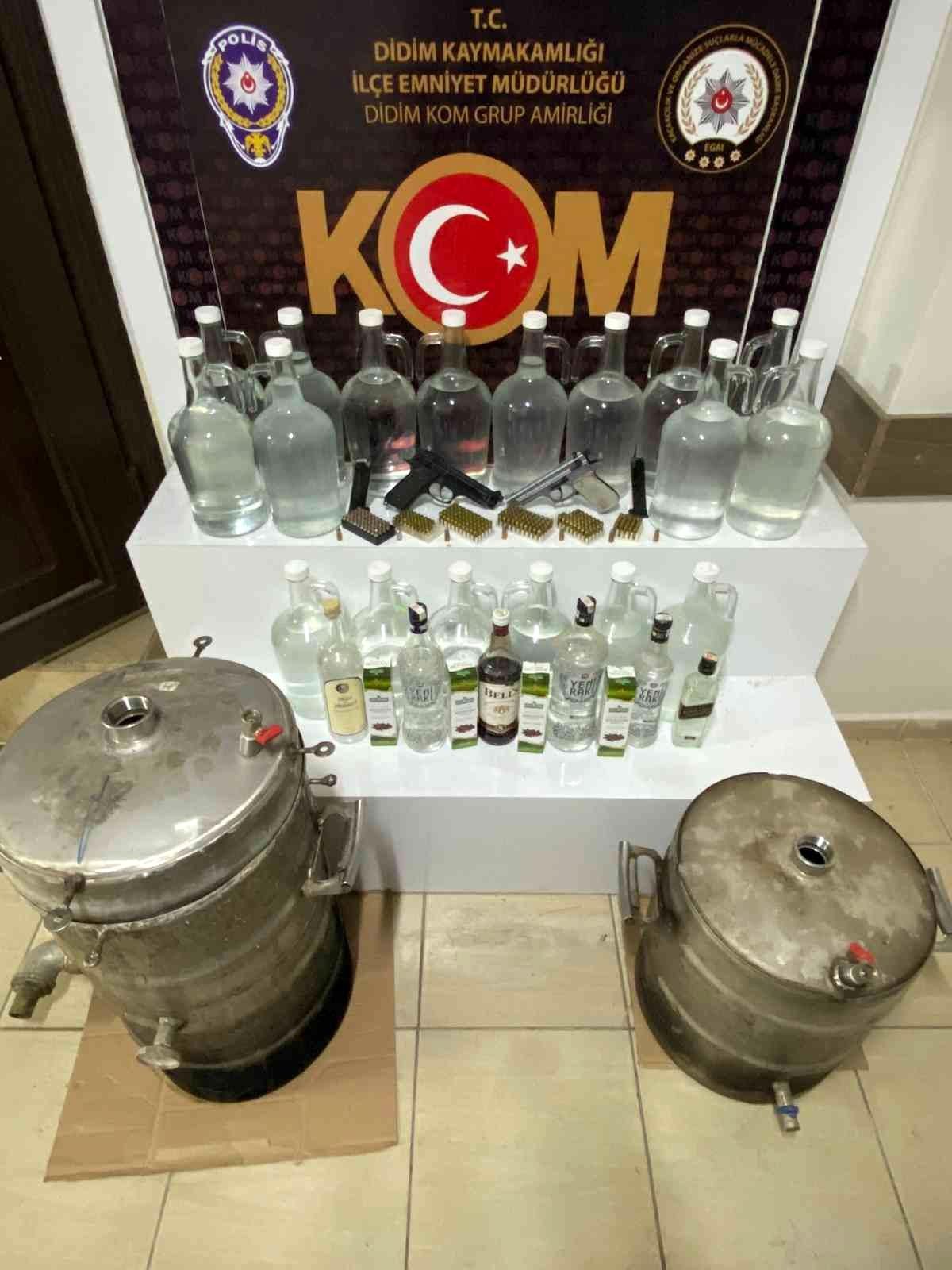 Didim\'de 59 litre sahte alkol ele geçirildi
