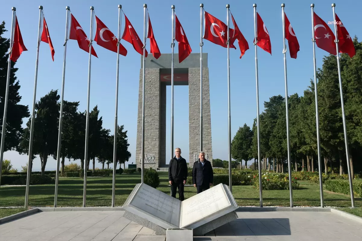 ÇANAKKALE - Bakan Akar ve NATO Genel Sekreteri Stoltenberg\'ten Şehitler Abidesi\'ne ziyaret