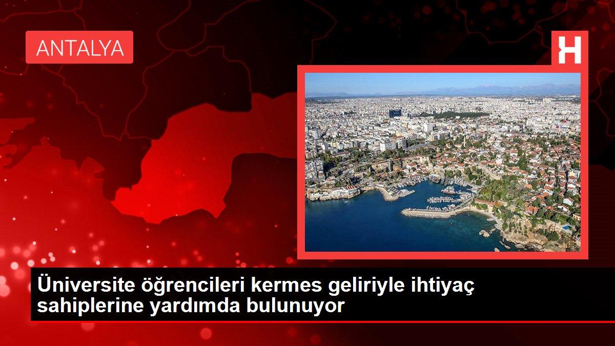 Üniversite öğrencileri kermes geliriyle ihtiyaç sahiplerine yardımda bulunuyor