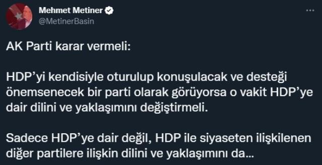 AK Partili isimden fotoğraflı paylaşım: HDP karşısına çıkan fırsatları, bu defa da ıskalamasın!