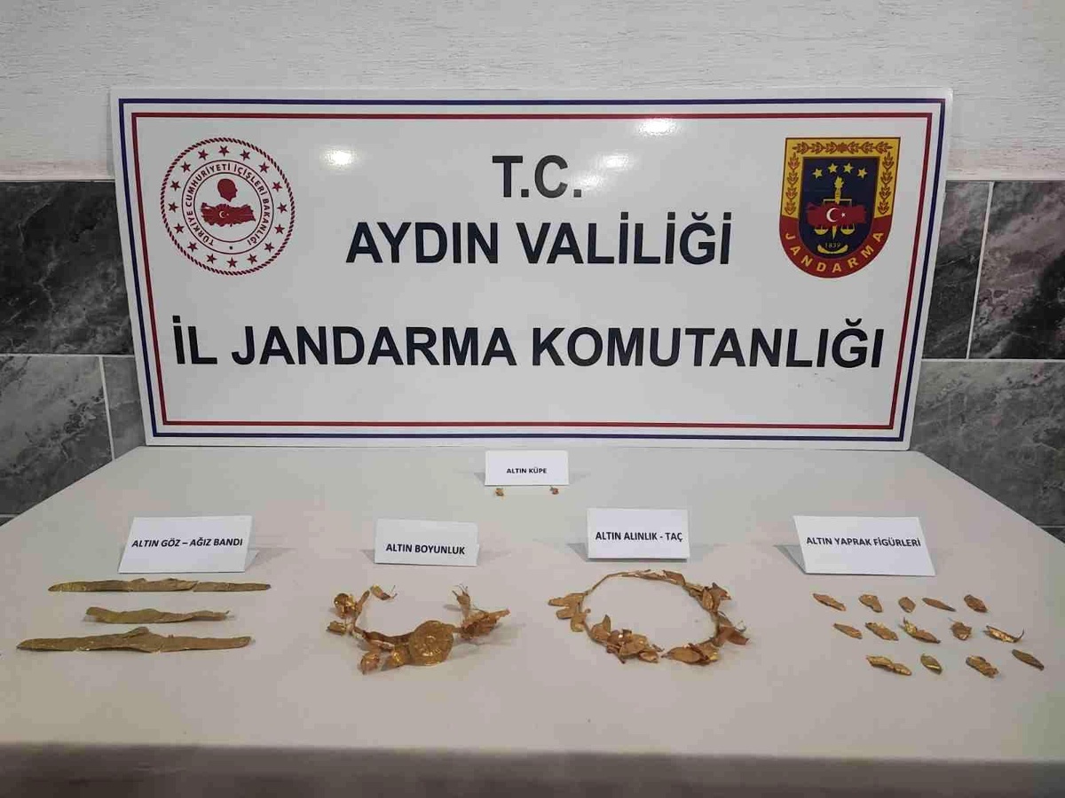 Aydın\'da jandarma ekiplerinden tarihi eser operasyonu
