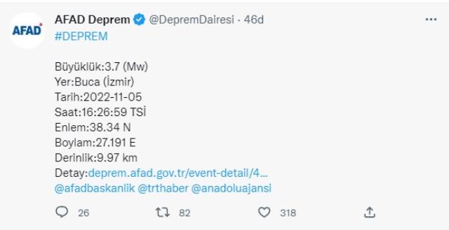 Ege'de 4,1 ve 3,7 büyüklüğünde iki deprem daha yaşandı