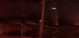 Irak'ın Necef kentinde korkutan yangın