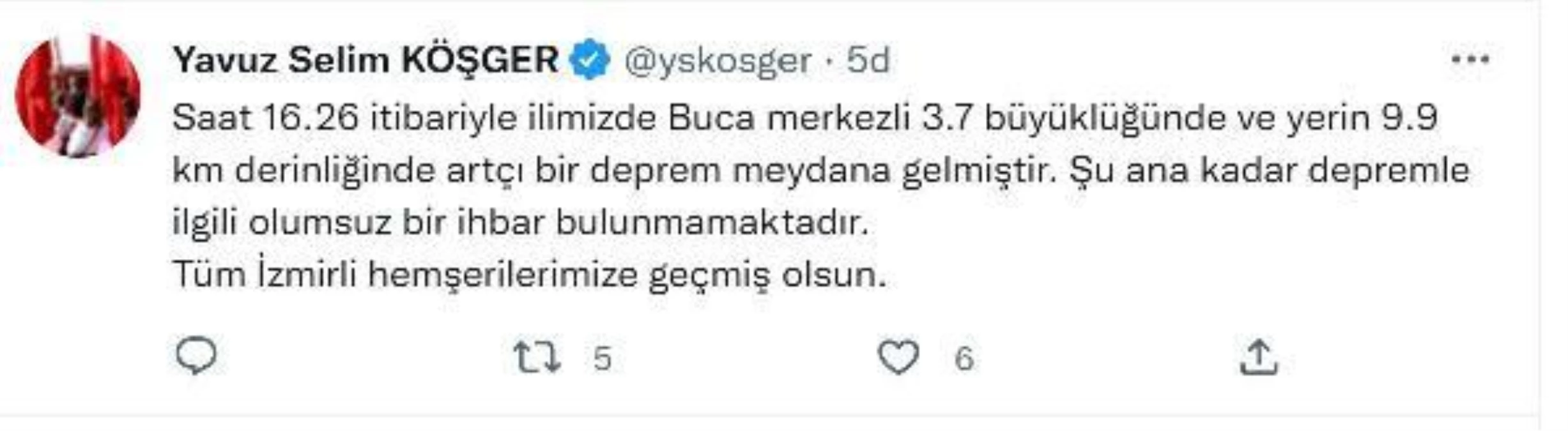 İzmir\'de 3.7 büyüklüğünde deprem (2)