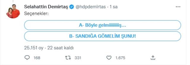 Selahattin Demirtaş'tan 4 soruluk anket Selahattin Demirtaş'tan 4 soruluk anket