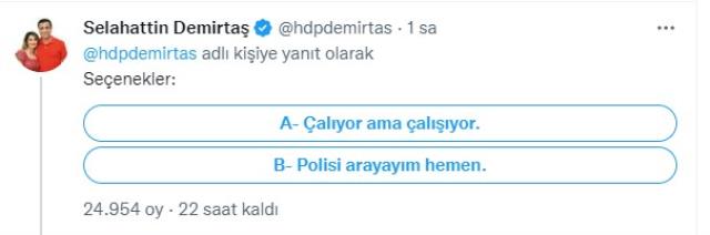Selahattin Demirtaş'tan 4 soruluk anket Selahattin Demirtaş'tan 4 soruluk anket