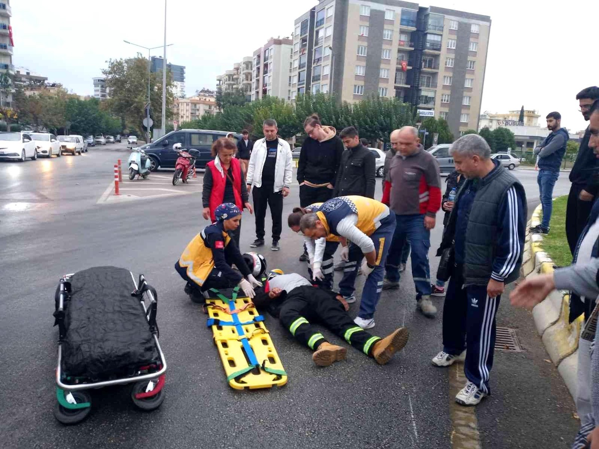 Aydın\'da yağışlı hava kaza getirdi: 1 yaralı