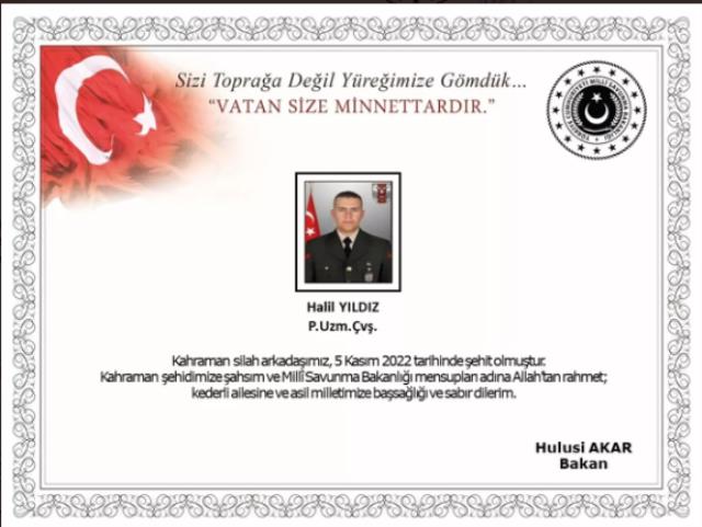 Kuzey Irak'tan acı haber! Pençe-Kilit Operasyonu'nda bir askerimiz şehit oldu Kuzey Irak'tan acı haber! Pençe-Kilit Operasyonu'nda bir askerimiz şehit oldu