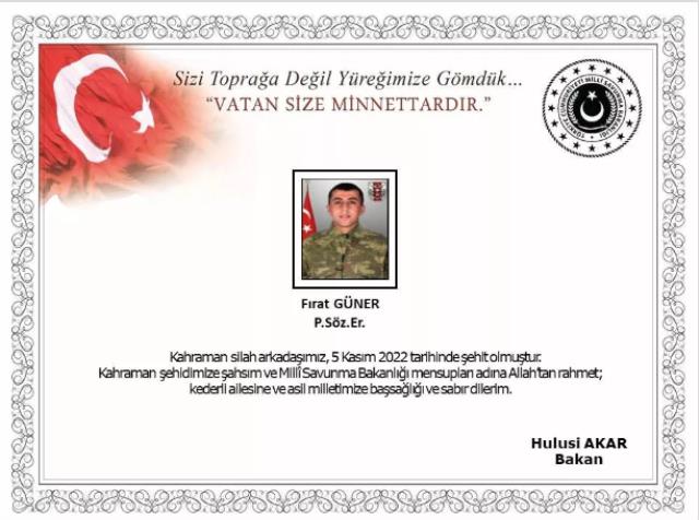 Kuzey Irak'tan acı haber! Pençe-Kilit Operasyonu'nda bir askerimiz şehit oldu Kuzey Irak'tan acı haber! Pençe-Kilit Operasyonu'nda bir askerimiz şehit oldu