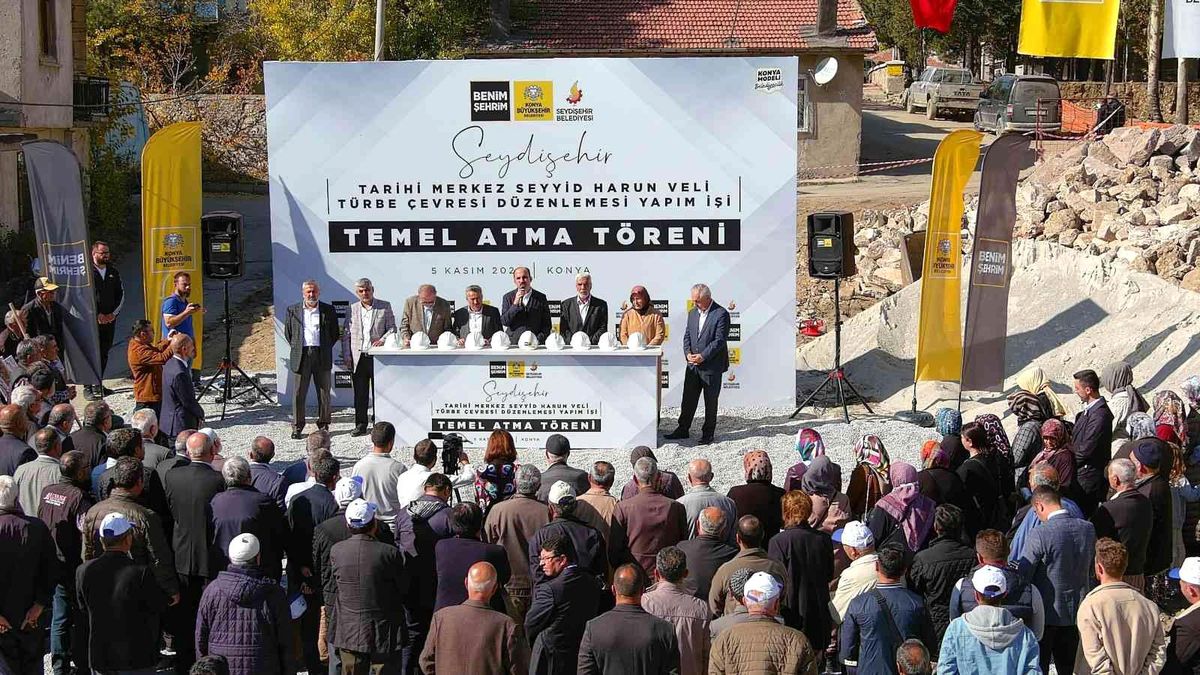 Seydişehir\'de Seyyid Harun Veli Çevre Düzenlemesi 2. Etabının temeli atıldı