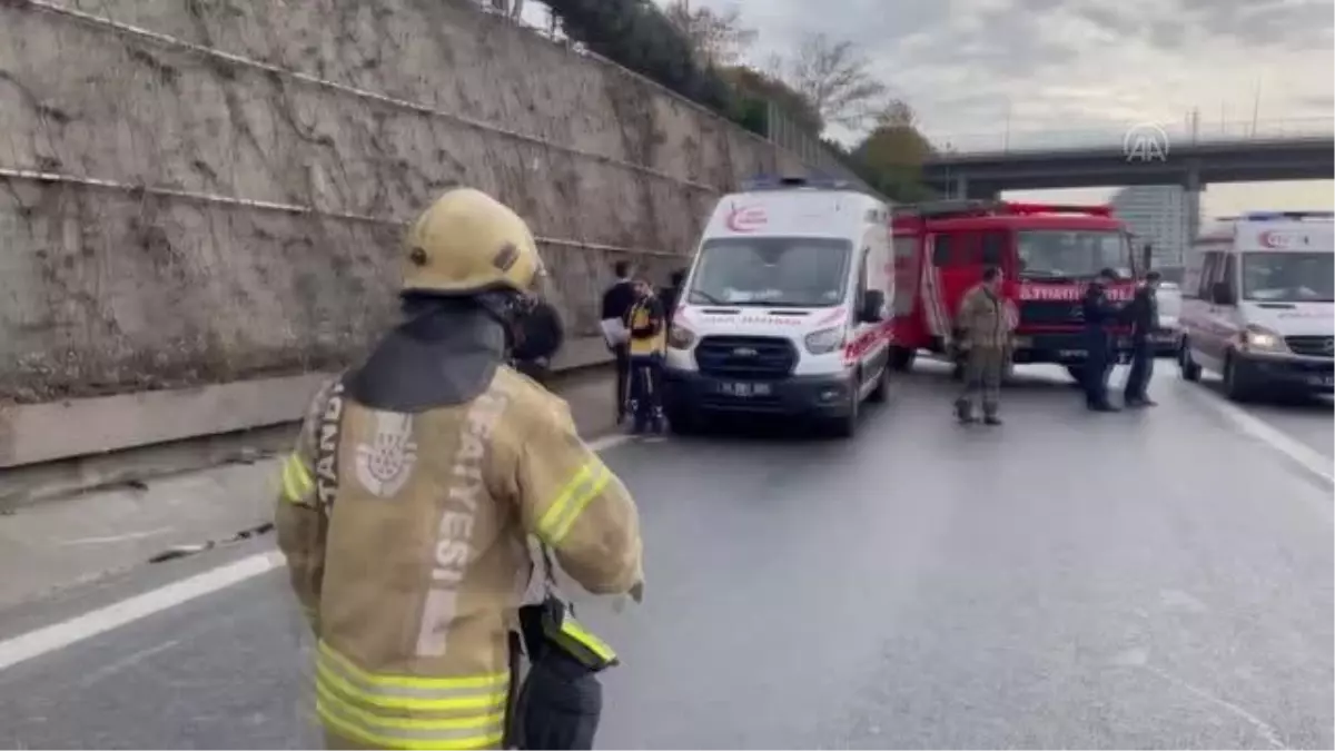 TEM Otoyolu\'ndaki trafik kazasında 6 kişi yaralandı