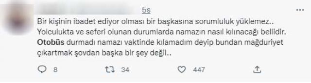 Yolcunun namaz molası talebi tartışma yarattı! Otobüs firmasının açıklaması ortalığı daha da karıştırdı