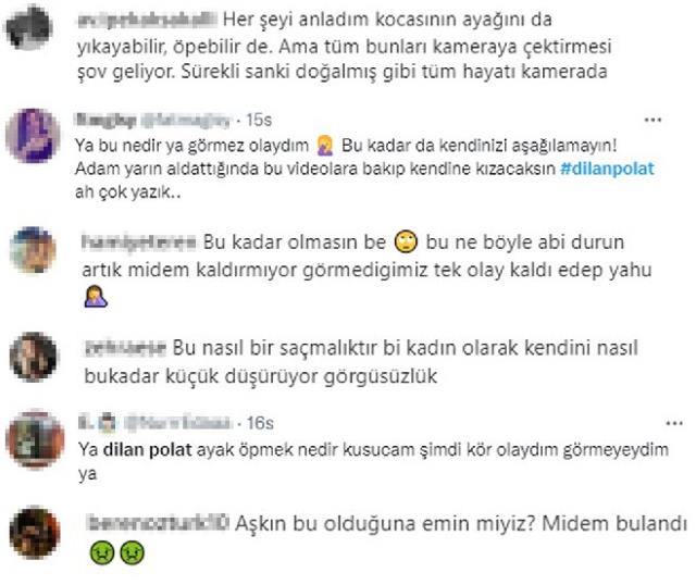 Eşinin ayağını öpen fenomen Dilan Polat'a tepki yağıyor Eşinin ayağını öpen fenomen Dilan Polat'a tepki yağıyor