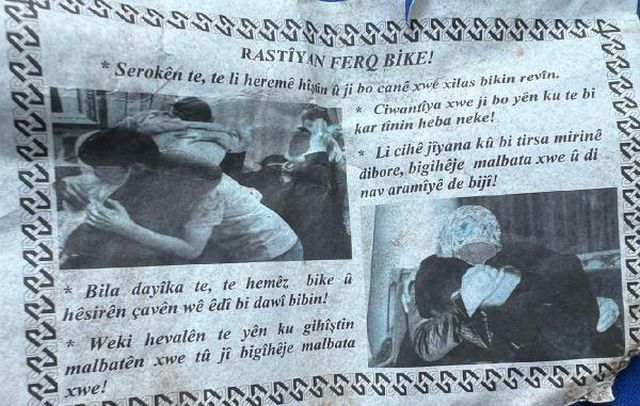 Mehmetçik, PKK'lı teröristlerin geçiş güzergahına 2 ayrı dilde bildiri attı