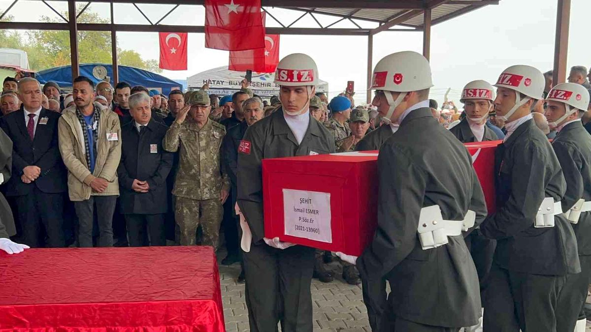 Kuzey Irak şehidi Hatay\'da son yolculuğuna uğurlanıyor