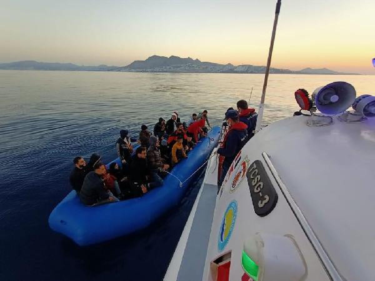 Bodrum açıklarında 65 kaçak göçmen kurtarıldı, 18 kaçak göçmen yakalandı