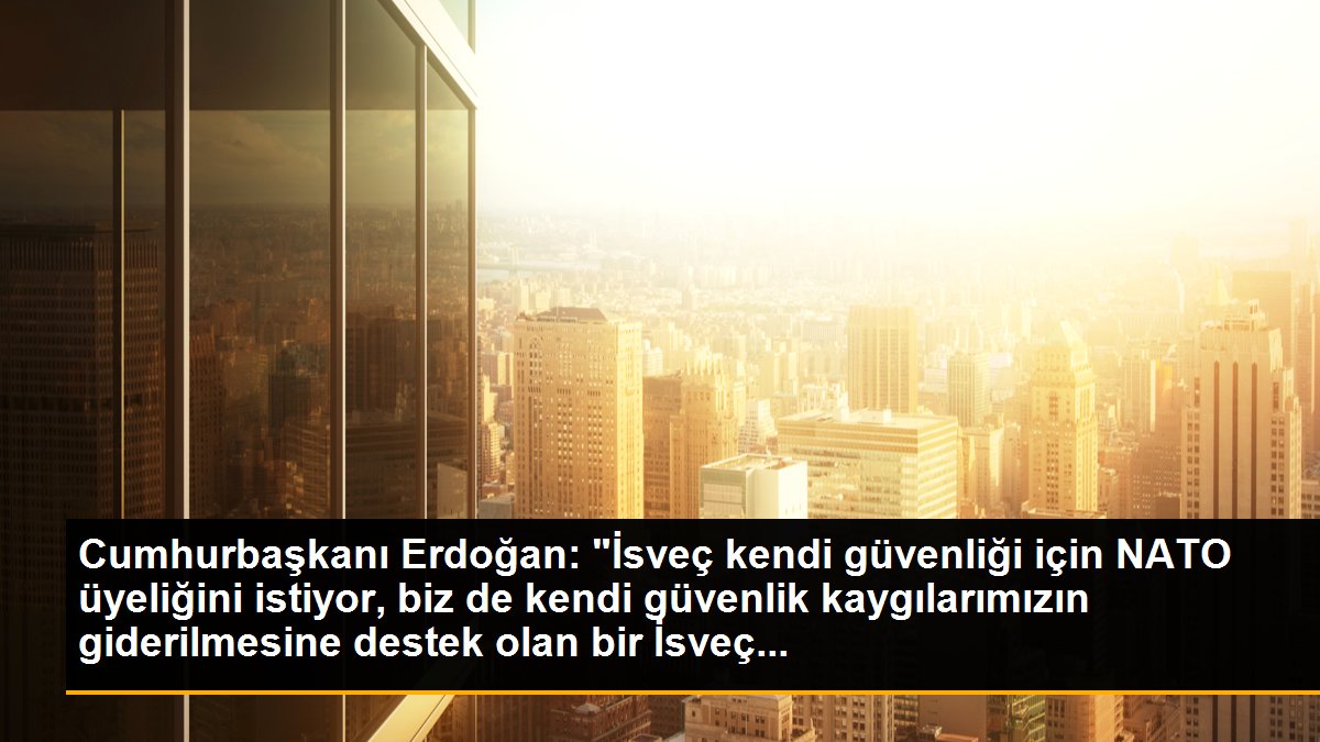 Erdoğan: Kaygılarımızın giderilmesine destek olan bir İsveç görmek istiyoruz (2)