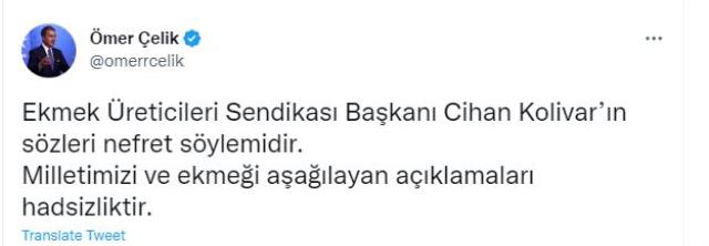 'Ekmek aptal toplumların temel gıda maddesidir' diyen Ekmek Üreticileri Sendikası Başkanı Cihan Kolivar gözaltına alındı 'Ekmek aptal toplumların temel gıda maddesidir' diyen Ekmek Üreticileri Sendikası Başkanı Cihan Kolivar gözaltına alındı