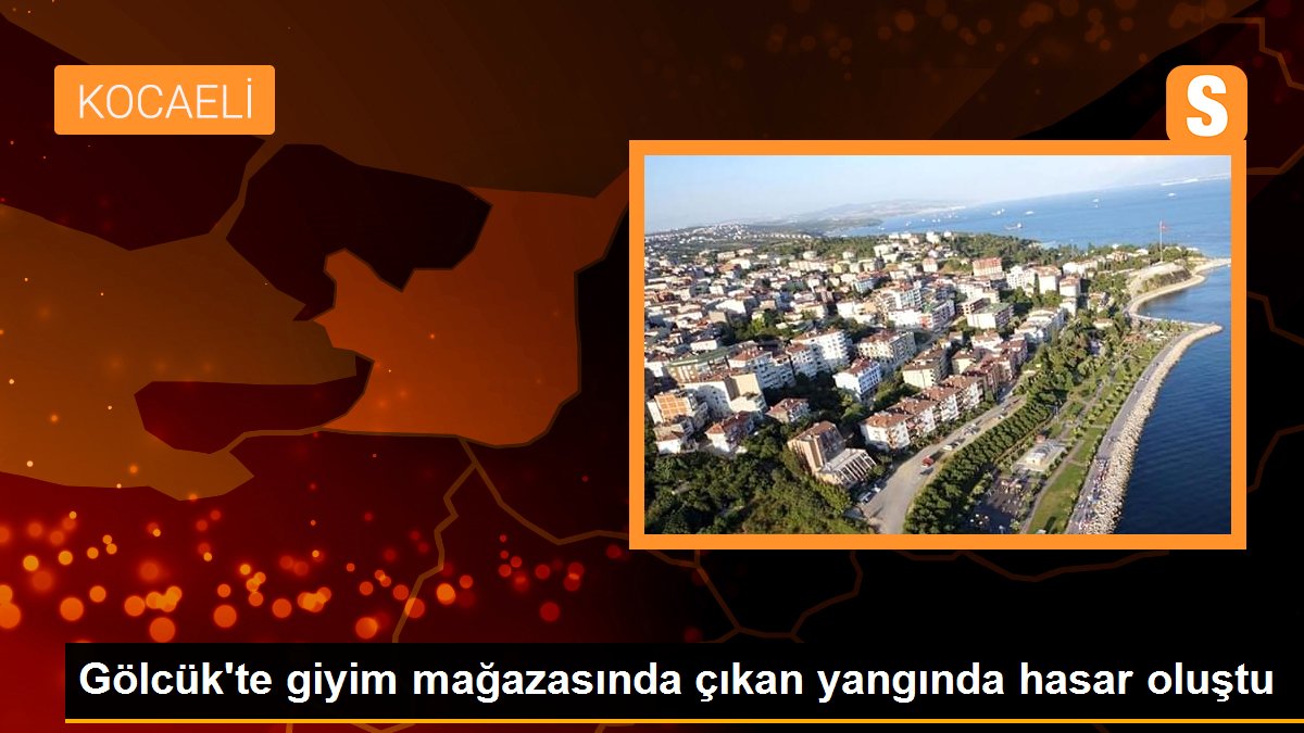 Gölcük\'te giyim mağazasında çıkan yangında hasar oluştu