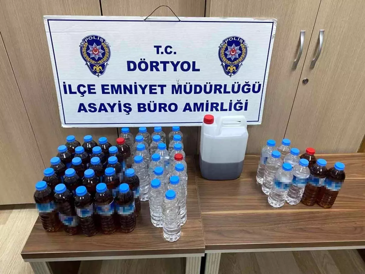 Hatay\'da 27 litre sahte içki ele geçirildi