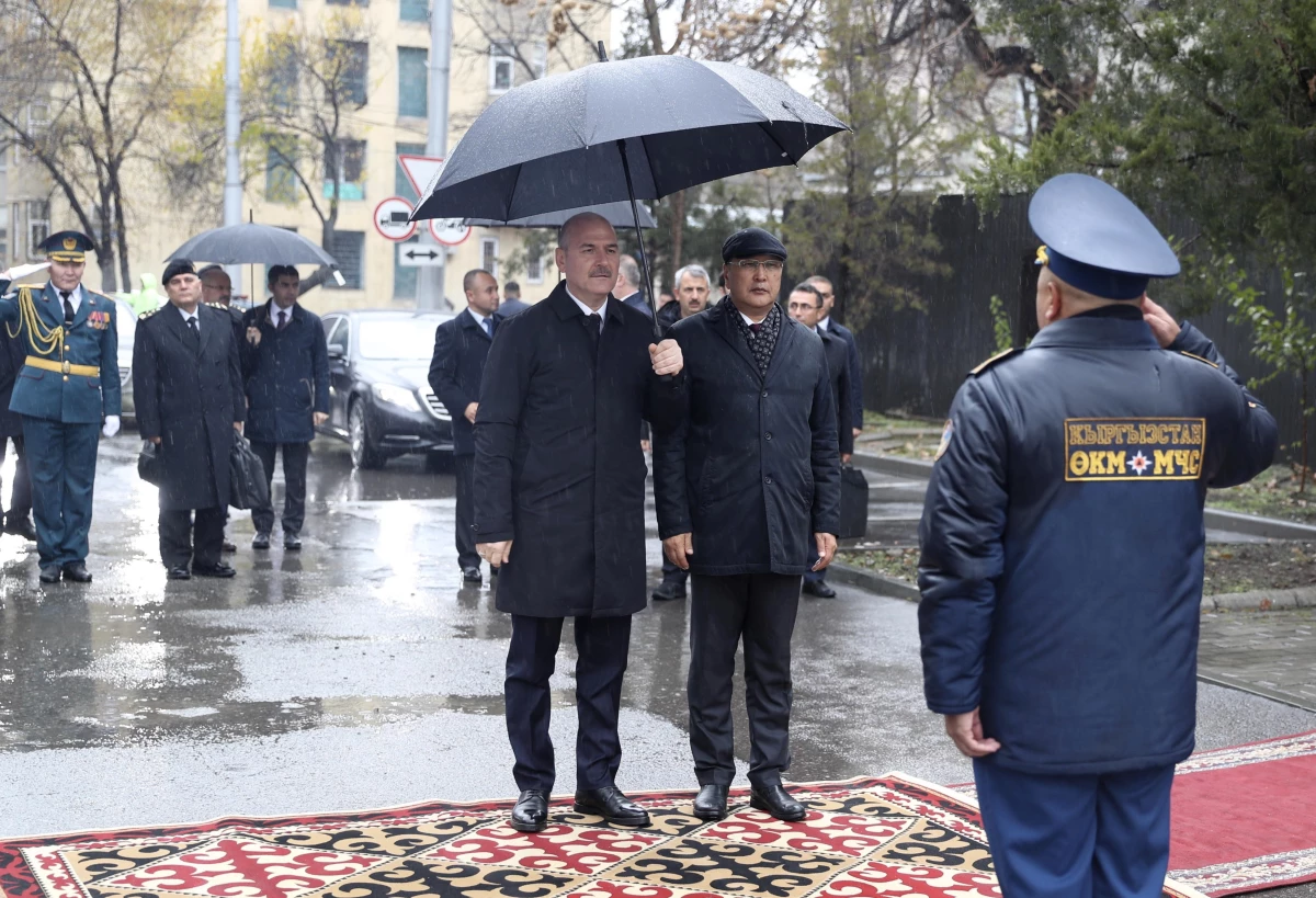 İçişleri Bakanı Soylu, Kırgızistan Acil Durumlar Bakanı Ajikeyev ile bir araya geldi