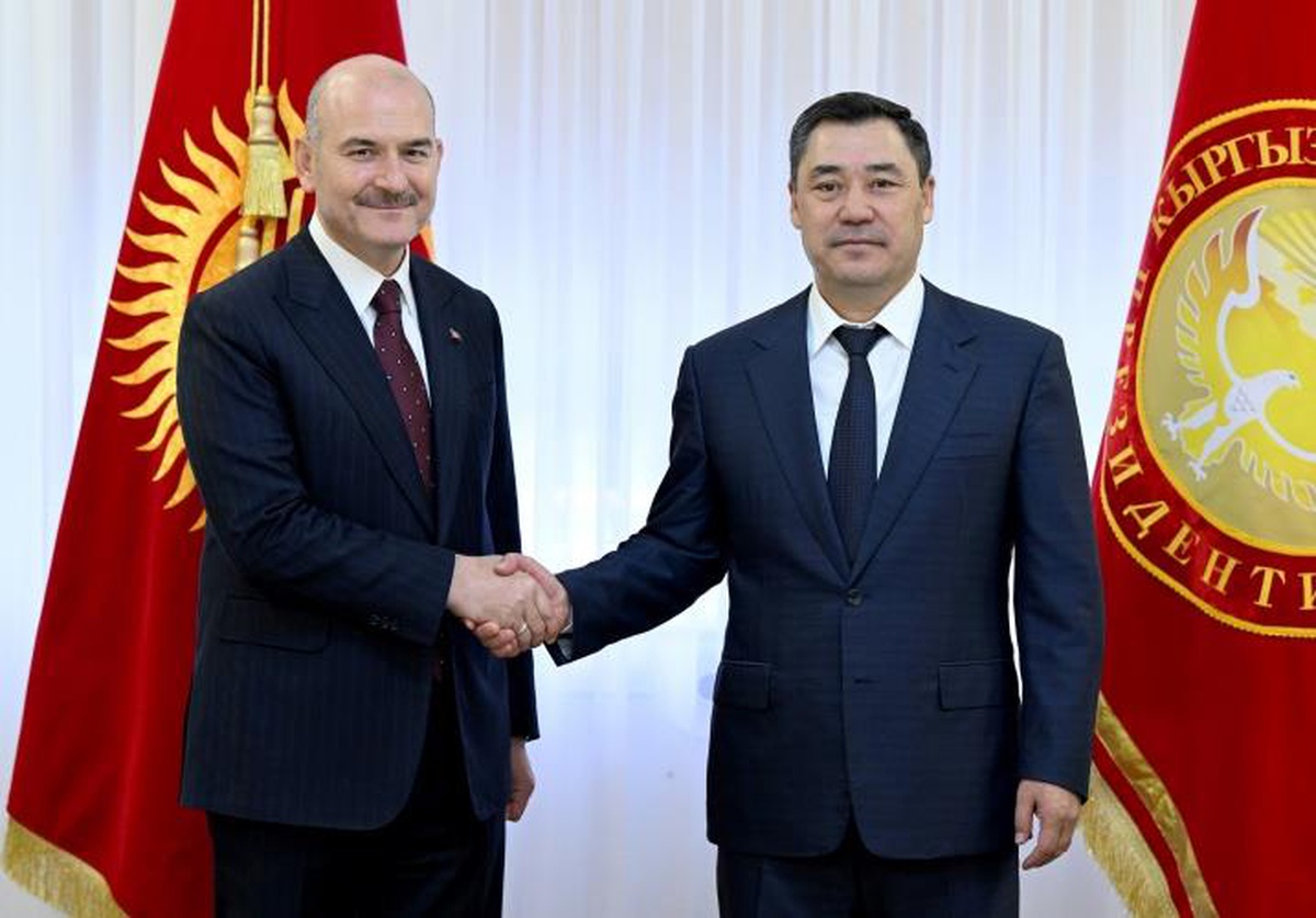 Kırgızistan Cumhurbaşkanı Caparov, İçişleri Bakanı Süleyman Soylu\'yu kabul etti